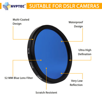 52 MM Blue Colour Lens Filter