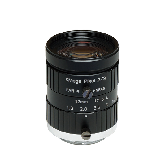 12 MM Machine Vision Lens With 5 MegaPixel & 2/3" Format Lens