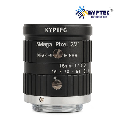 16 MM Machine Vision Lens With 5 MegaPixel & 2/3" Format Lens