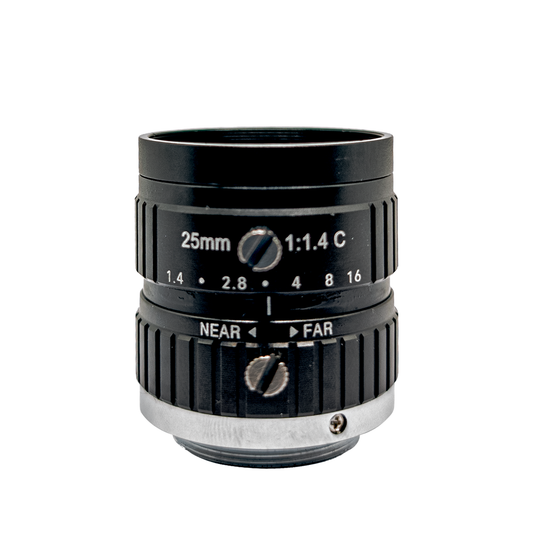 25 MM Machine Vision Lens With 5 MegaPixel & 2/3" Format Lens
