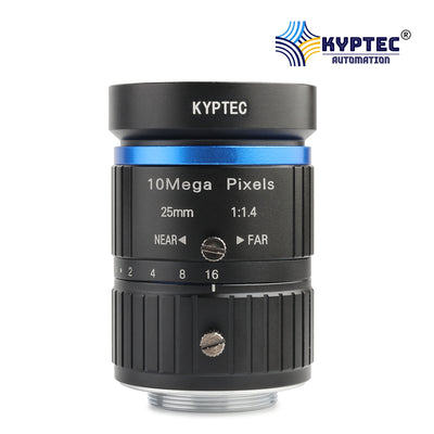 25 MM Machine Vision Lens With 10 MegaPixel & 1" Format Lens