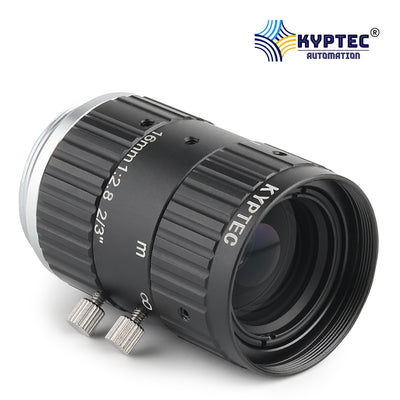 16 MM Machine Vision Lens With 10 MegaPixel & 2/3" Format Lens