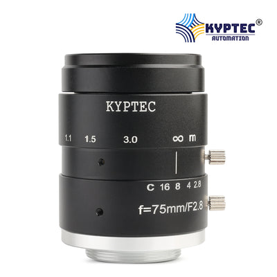 75 MM Machine Vision Lens With 1.5 MegaPixel & 2/3" Format Lens